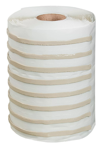 Ленточный герметик Герлен УТ 13х3,5 мм, 12 м (липкий с двух сторон, бежевого и серого цвета)