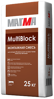 Монтажно-кладочная смесь «Multiblock», мешок 25 кг
