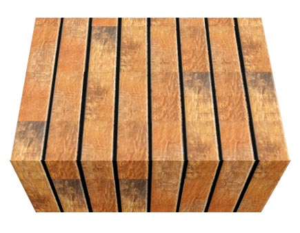 Перемычка фасадной термопанели Аляска Loft brick curry, 40 мм