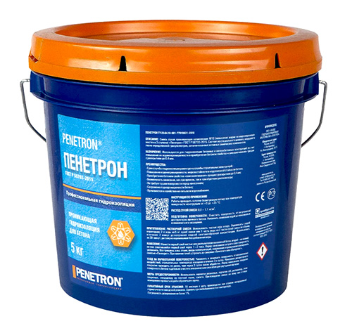 Пенетрон 5 кг, сухая смесь для гидроизоляции
