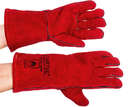 Спилковые краги сварщика, STARTUL