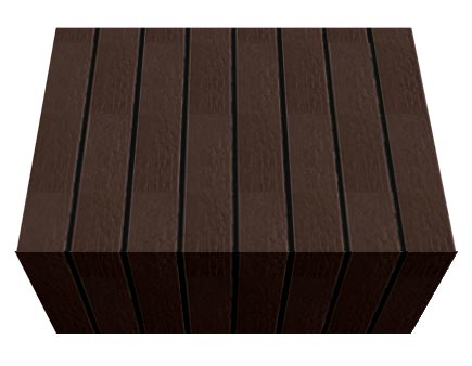 Перемычка фасадной термопанели Аляска Natural braun struktur, 60 мм