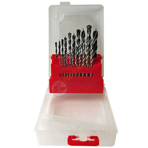 Набор сверл комбинированный, 21 шт: по металлу 1.5-6 мм, по бетону 4-10 мм, по дереву 4-10 мм, Hagwert