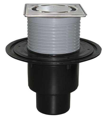 Трап HL310N.2-3000 с решеткой в подрамнике DN50/75/110, с незамерзающим затвором, элементом “Klik-Klak”