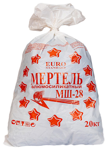 Мертель МШ-28 алюмосиликатный, 20 кг