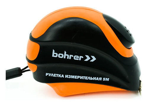 Рулетка 5 м х 19 мм с магнитом, Bohrer Комфорт