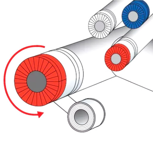 Алюминиевые заглушки K-FLEX 58х42-10 red
