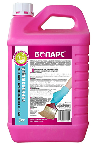 Грунт укрепляющий  с антигрибковым эффектом, 5 кг
