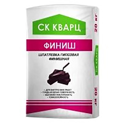 Гипсовая шпатлевка финишная "ФИНИШ", СК Кварц, 20 кг