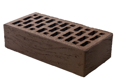 Облицовочный кирпич одинарный, М-150,120x250x65, коричневый, Braer