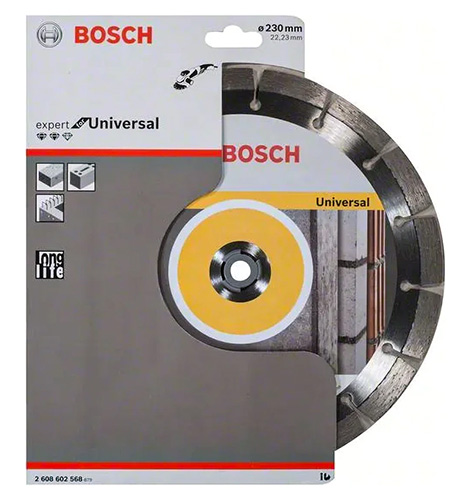 Диск алмазный универсальный Bosch expert 230x22\20 мм, 2608602798