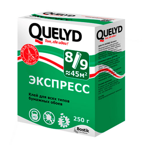 Quelyd Экспресс, Клей обойный, 0.25 кг, Bostik