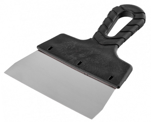 Шпатель из нержавеющей стали, пластмассовая ручка, 150 мм