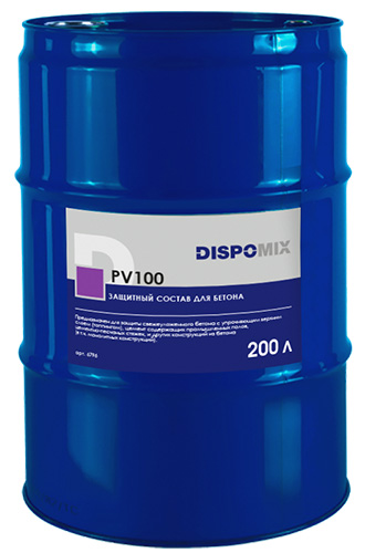 Защитный состав для бетона Dispomix PV100, 200 л