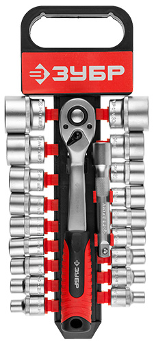 Набор торцевых головок 1/2, 20 предметов, ЗУБР Мастер
