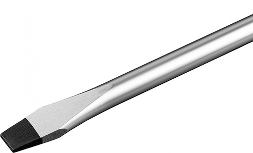 Отвертка слесарная, Cr-Mo сталь, 2к рукоятка, магнитный наконечник, SL5x100 мм, ЗУБР Профессионал