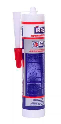 Герметик акриловый белый, 310 мл, IRFix