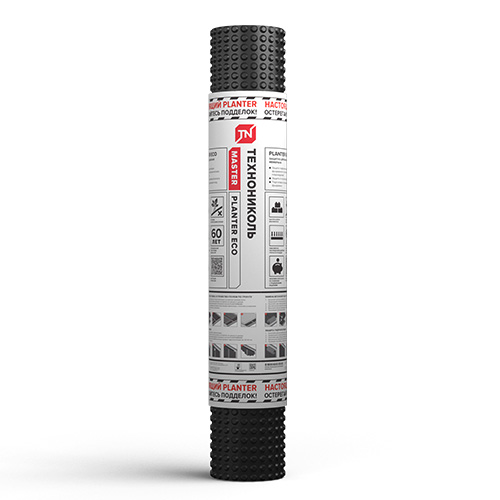Профилированная мембрана PLANTER Eco 10х2 м (20 м² рулон)