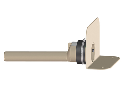 Парапетная воронка HL68F.0/50 с фланцем и отводящей трубой 