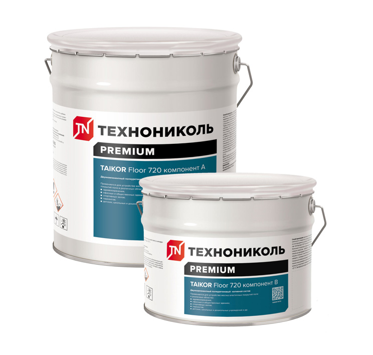 Двухкомпонентный эпоксидный наливной состав Технониколь TAIKOR Floor 720 AS компонент В, 5,5 кг