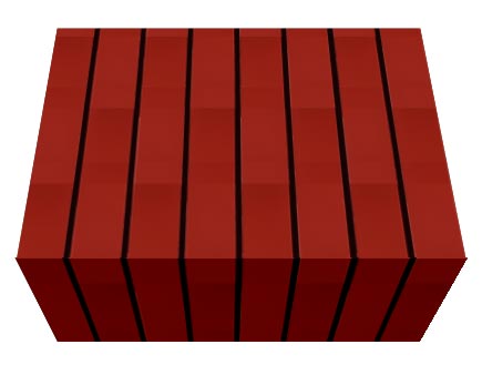 Перемычка фасадной термопанели Аляска Rot glatt, 60 мм