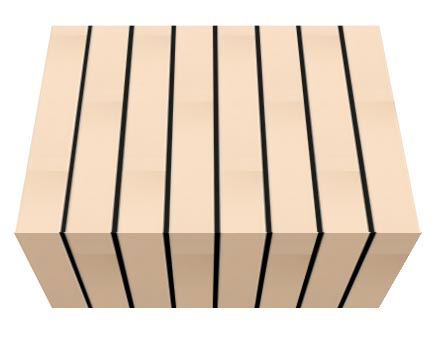 Перемычка фасадной термопанели Аляска Krem glatt, 40 мм