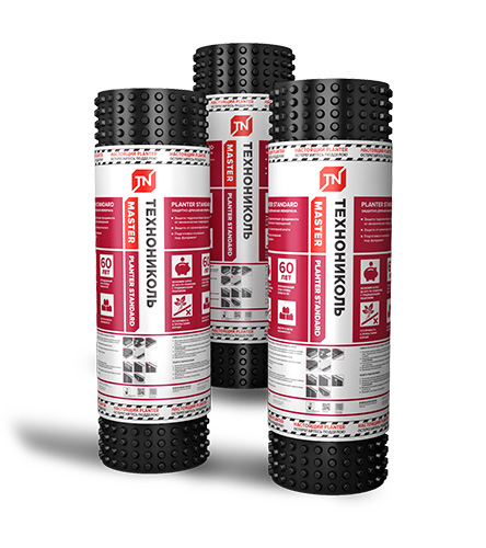 Профилированная мембрана PLANTER Standard 20х1 м (20 м² рулон)