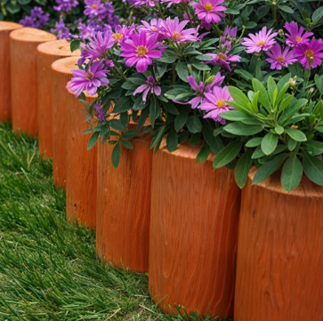 Ограждение Садовый конструктор терракот, высота 21 см, Стандартпарк