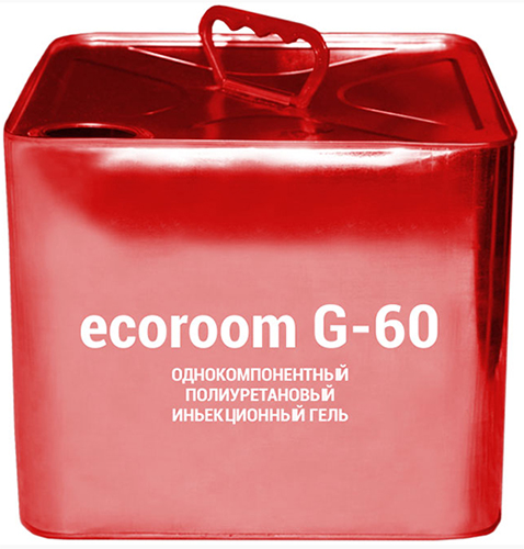 Инъекционная гидроизоляция гель ecoroom G-60, 20 кг