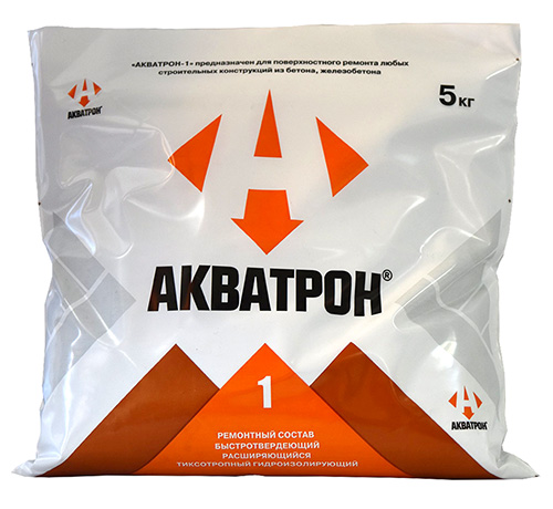 Гидроизоляционная смесь АКВАТРОН-1, мешок 5 кг