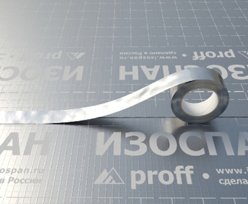 Изоспан FL Proff, 25 м, Металлизированная усиленная соединительная лента