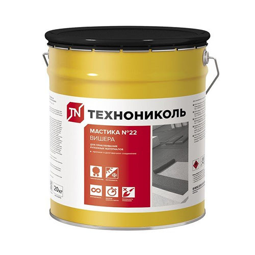 Мастика приклеивающая Технониколь №22 (Вишера), 20 кг ведро