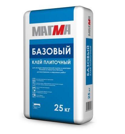 Клей плиточный Магма «Базовый», 25 кг