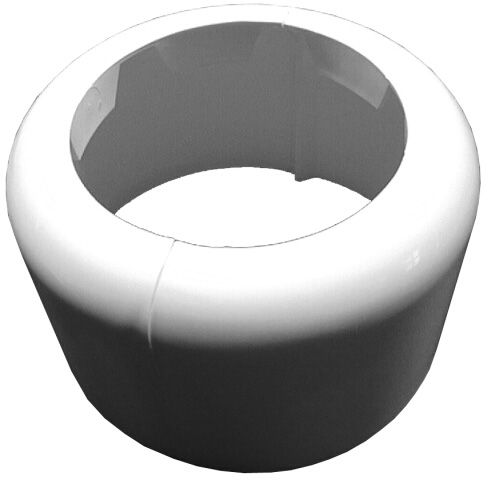 Декоративная розетка для унитазного патрубка HL7.WE делимая DN110 белая