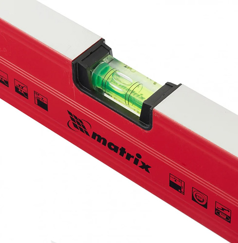 Уровень алюминиевый магнитный 3 глазка, 1 зеркальный, 800 мм