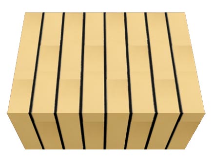 Перемычка фасадной термопанели Аляска Sand glatt, 40 мм