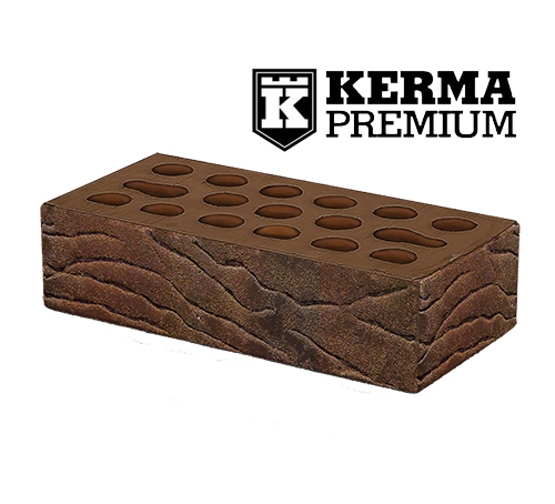 Облицовочный кирпич одинарный , М-175,120x250x65, коричневый