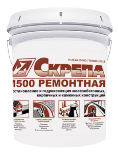 СКРЕПА М500, ремонтная, ведро, 25 кг