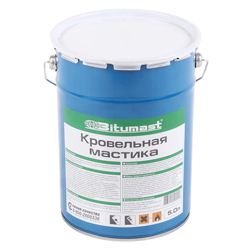 Мастика кровельная Bitumast 5 л, ведро