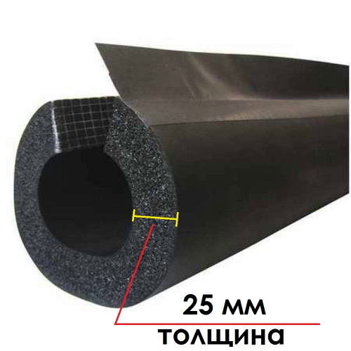 Трубка K-Flex ST IN CLAD grey 25х35 мм, толщина 25 мм, длина 1 метр