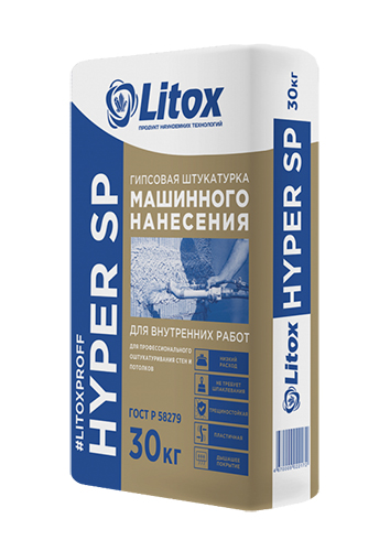 Сухая штукатурная смесь Литокс HYPER SP, 30 кг