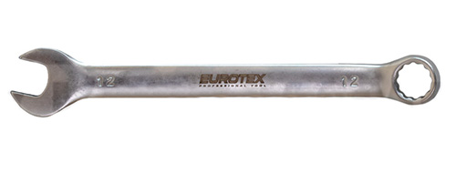 Ключ комбинированный CR-V 12 мм, матовая полировка, EUROTEX