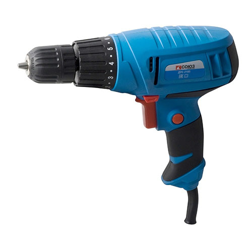 Электрическая дрель-шуруповерт СОЮЗ ДУС-2165