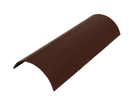 Арочная коньковая деталь ТИСМА коричневый, 600х228х5.8 мм