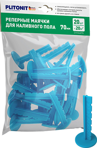 Маяки реперные самоклеящиеся PLITONIT, 20 штук в упаковке