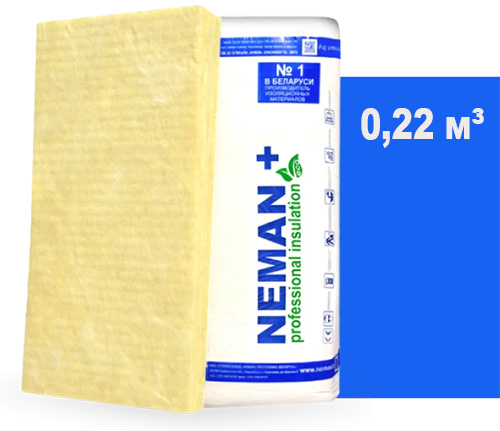 Плита из стекловолокна П-50 2х150х610х1220, Неман+