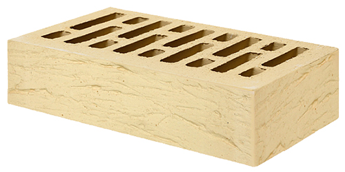 Облицовочный кирпич одинарный, М-150,120x250x65, желтый