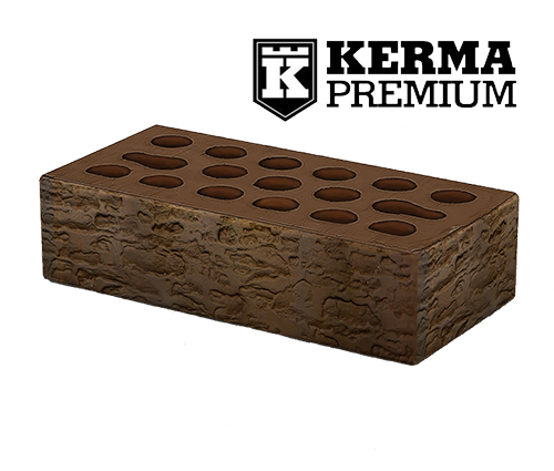 Облицовочный кирпич одинарный , М-175,120x250x65, коричневый