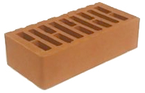 Кирпич терракотовый облицовочный одинарный М-150