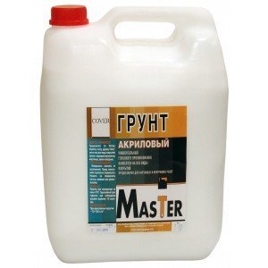 Грунт акриловый Master, 10 кг, канистра